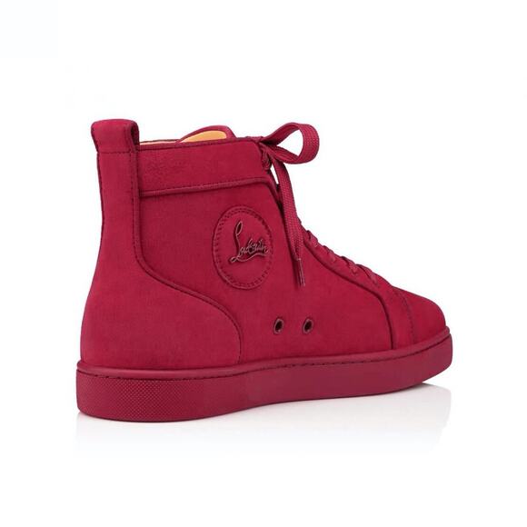 Christian Louboutin Mens Louis Orlato Flat Persan Pink High Top Sneaker 42 9 - Picture 7 of 12